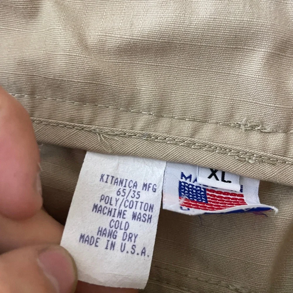 Kitanica All Season Tactical Pants Mens XL Tan Ripstop Cargo Made in USA ASP